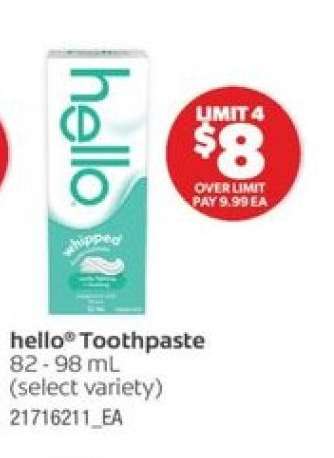 HELLO Toothpaste