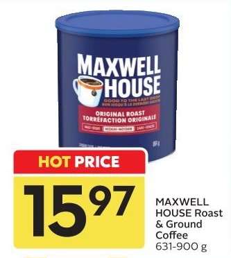 MAXWELL HOUSE Roast & Ground Coffee