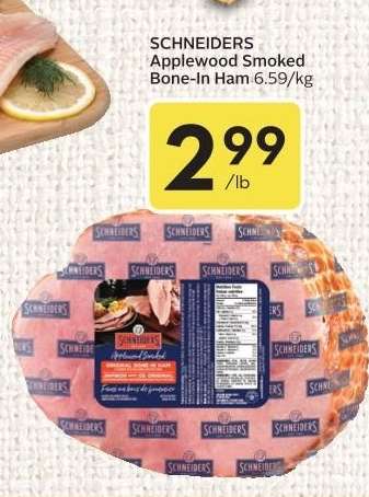 SCHNEIDERS Applewood Smoked Bone-In Ham