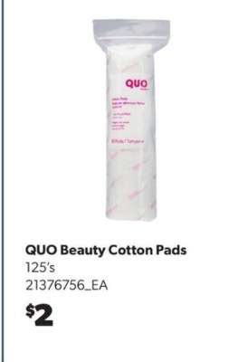 QUO BEAUTY COTTON PADS