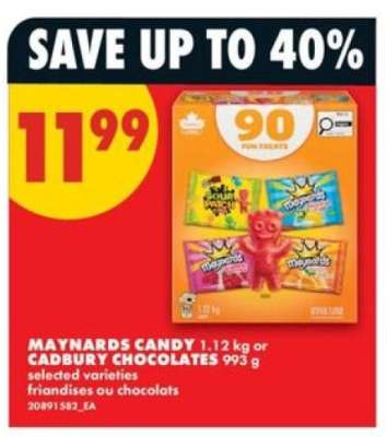 MAYNARDS CANDY or CADBURY CHOCOLATES