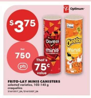 FRITO-LAY MINIS CANISTERS