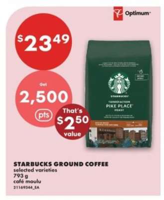 STARBUCKS GROUND COFFEE