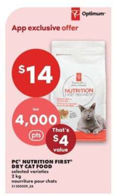 PC Nutrition First Dry Cat Food