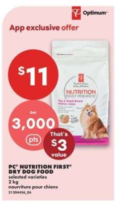 PC Nutrition First Dry Dog Food