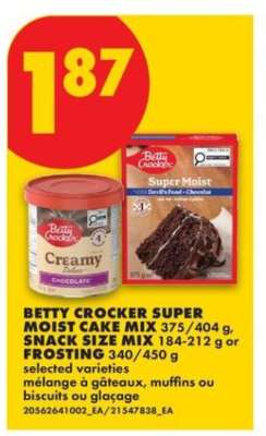 BETTY CROCKER SUPER MOIST CAKE MIX