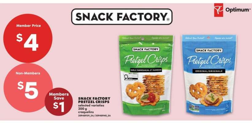 Snack Factory Pretzel Crisps