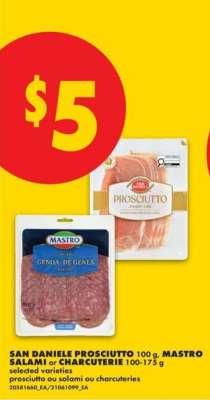 SAN DANIELE PROSCIUTTO, MASTRO SALAMI or CHARCUTERIE