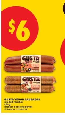 GUSTA VEGAN SAUSAGES