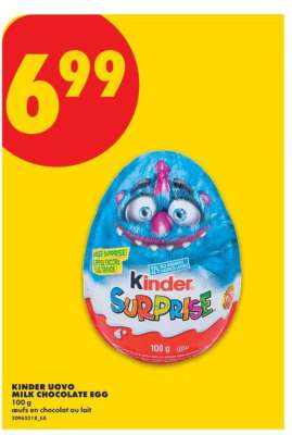 KINDER UOVO MILK CHOCOLATE EGG