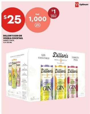 Dillon's Gin or Vodka Cocktail