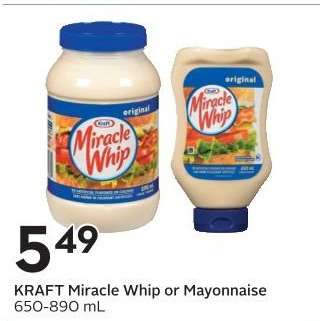 KRAFT Miracle Whip or Mayonnaise