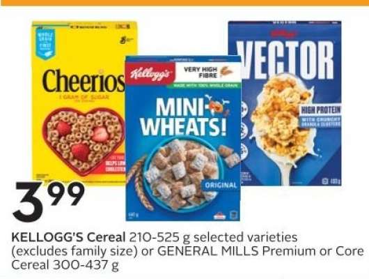 KELLOGG'S Cereal or GENERAL MILLS Cereal