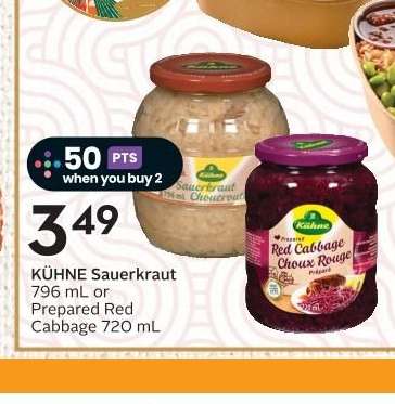 KÜHNE Sauerkraut or Prepared Red Cabbage