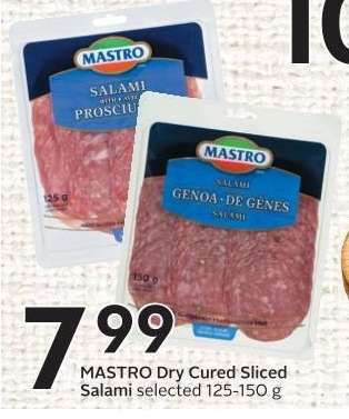 MASTRO Dry Cured Sliced Salami
