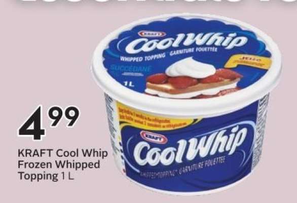 KRAFT Cool Whip Frozen Whipped Topping 1 L