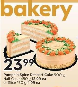 Pumpkin Spice Dessert Cake