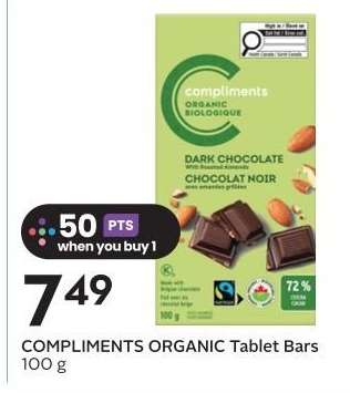 COMPLIMENTS ORGANIC Tablet Bars