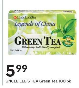 UNCLE LEE’S TEA Green Tea 100 pk