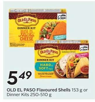 OLD EL PASO Flavoured Shells or Dinner Kits