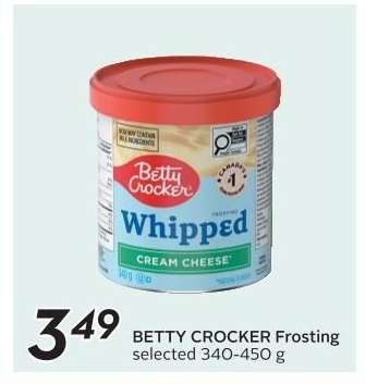 BETTY CROCKER FROSTING