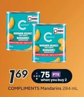 COMPLIMENTS Mandarins 284 mL
