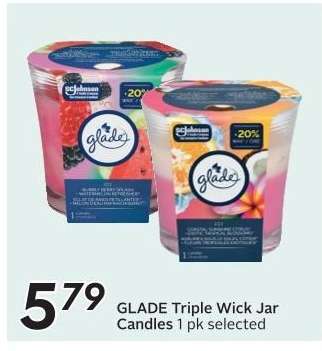 GLADE Triple Wick Jar Candles
