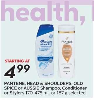 Pantene, Head & Shoulders, Old Spice or Aussie Shampoo, Conditioner or Stylers