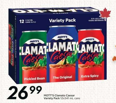 MOTT'S CLAMATO Caesar Variety Pack