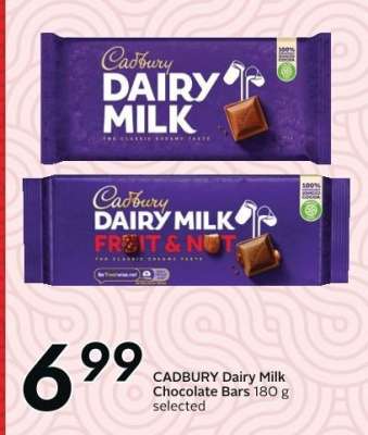 Cadbury Dairy Milk Chocolate Bars