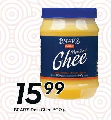 BRAR'S DESI GHEE, 800 g