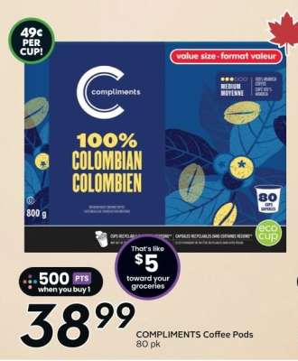 COMPLIMENTS Coffee Pods