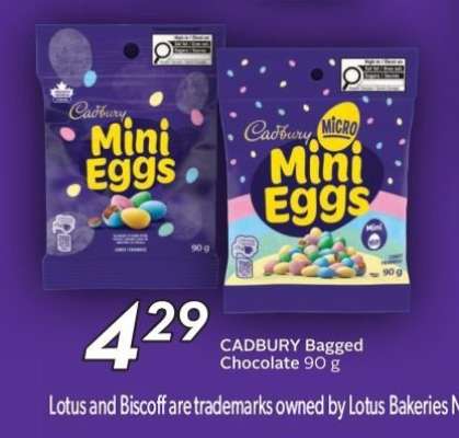 CADBURY Bagged Chocolate 90 g