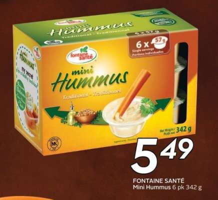FONTAINE SANTÉ Mini Hummus
