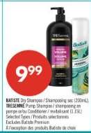 BATISTE Dry Shampoo / TRESemmé Pump Shampoo