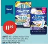 ALWAYS Maxi / Serviettes maxi (21) or/et Ultra Thin Pads / ultra minces (34 - 46)