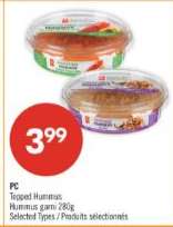 PC TOPPED HUMMUS