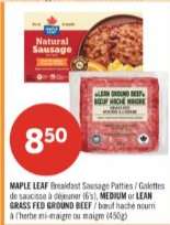 MAPLE LEAF Breakfast Sausage Patties