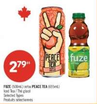 FUZE (500mL) or/or PEACE TEA (695mL)