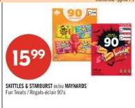 SKITTLES & STARBURST or/ou MAYNARDS