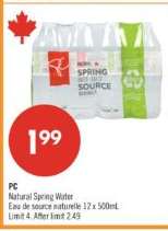 PC NATURAL SPRING WATER