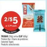 TRUBAR (50g) or/ou CLIF (68g)