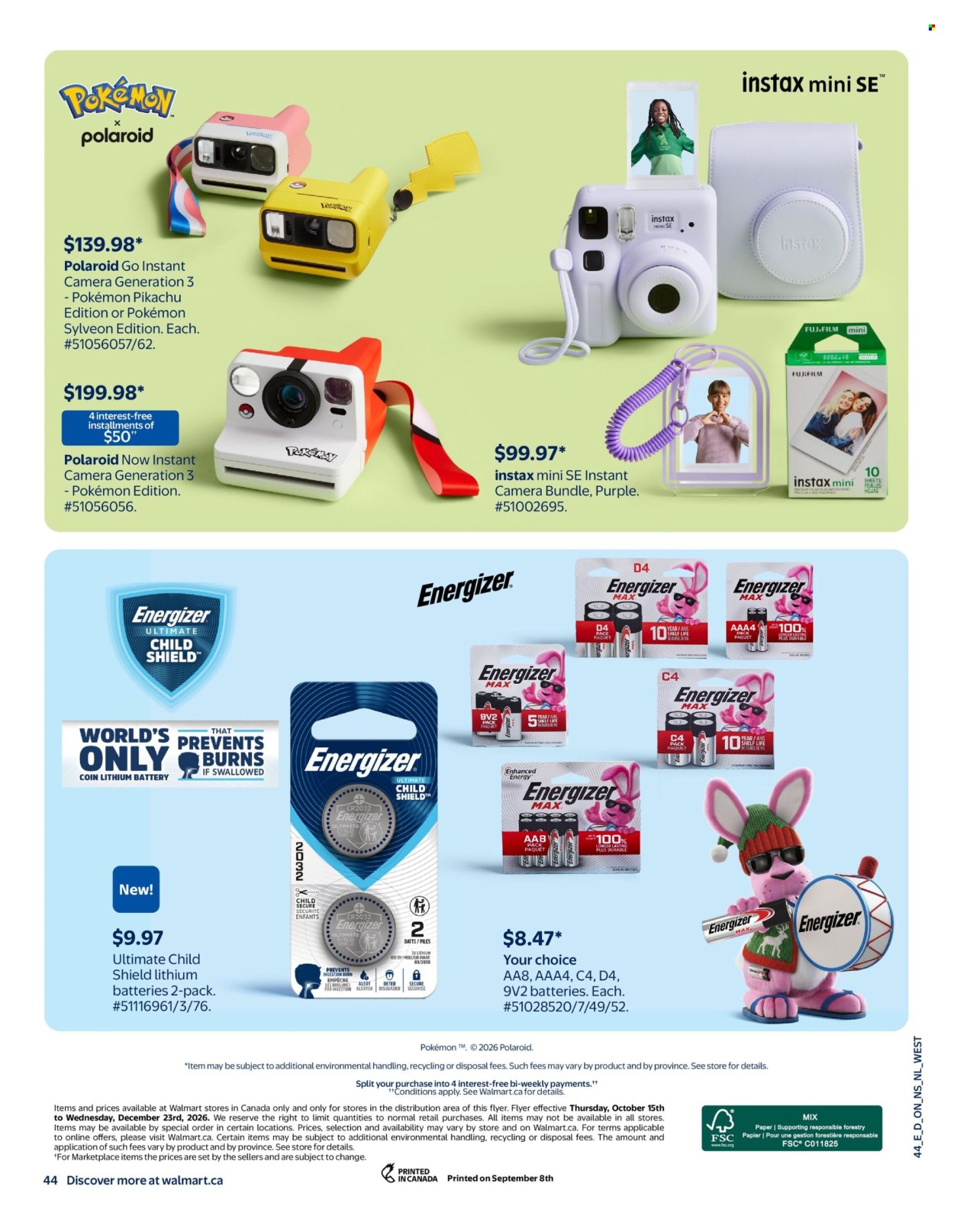 Walmart flyer  - October 15, 2026 - December 23, 2026. Page 57