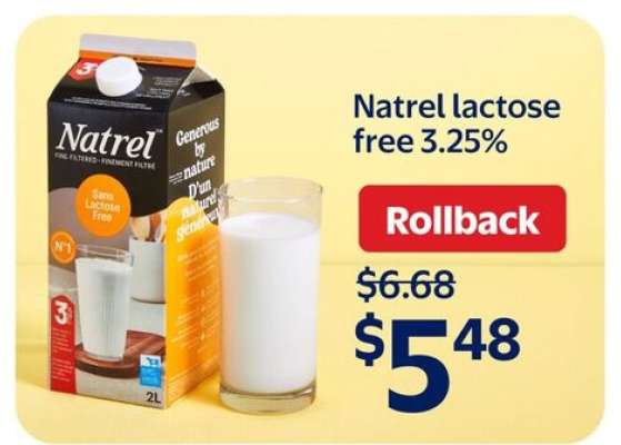 Natrel lactose free 3.25%