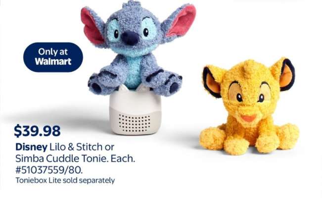 Disney Lilo & Stitch or Simba Cuddle Tonie