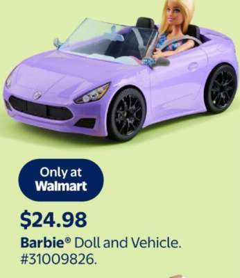 Barbie Doll and Vehicle