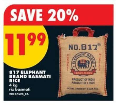 817 Elephant Brand Basmati Rice