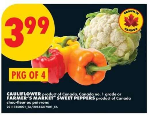 Cauliflower or Farmer's Market Sweet Peppers