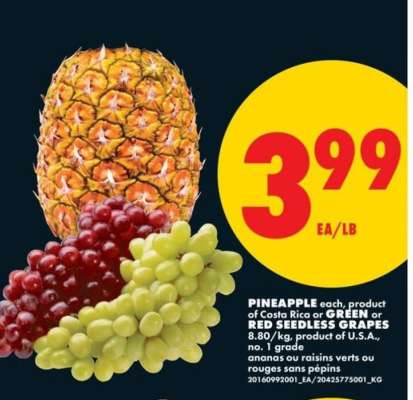 PINEAPPLE or GRAPES