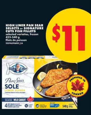 High Liner Pan Sear Sole